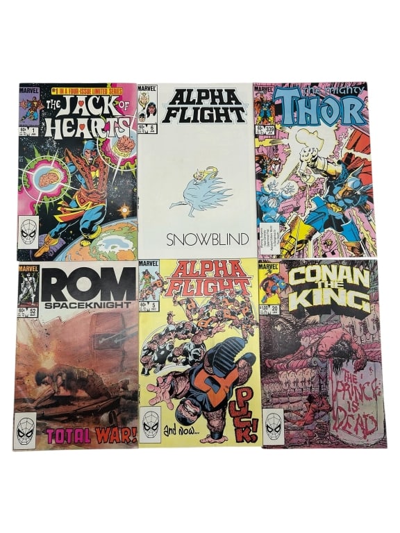 LOT OF 6 VINTAGE MARVEL COMICS (1 of 9)