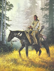 CHUCK REN PEACEMAKER LITHOGRAPH PRINT 29"