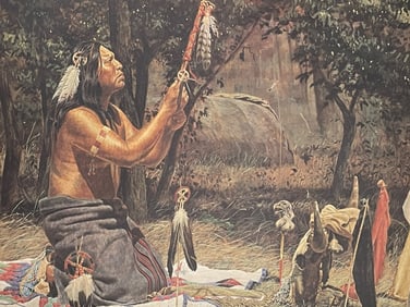 BOB MOLINE THE ALTAR LITHOGRAPH PRINT 29"