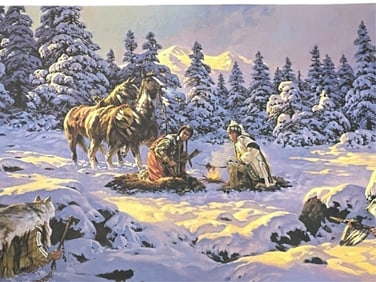 CHUCK REN GUESS WHO'S COMING TO DINNER PRINT 35.5"