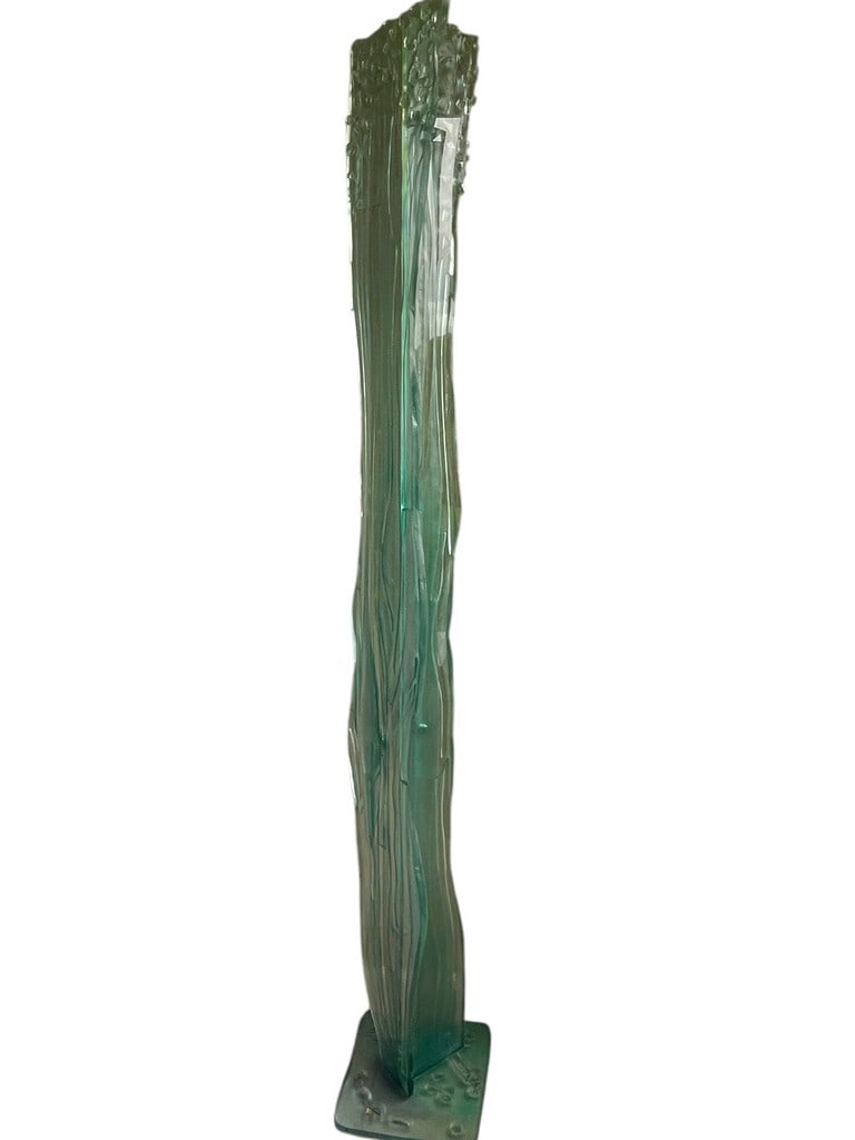 MODERN SIGNED SUSAN PELISH ART GLASS SCULPTURE 83" (1 of 7)
