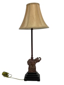 MAITLAND SMITH STYLE ELEPHANT TABLE LAMP 29"