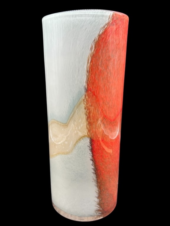 MODERN ART GLASS VASE 13.5" (1 of 5)