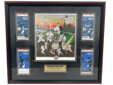 2004 BOSTON RED SOX WORLD SERIES DISPLAY 22"