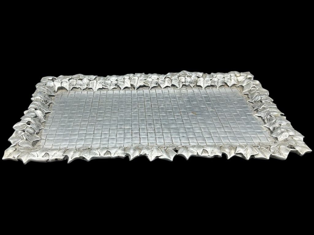 SIGNED BRUCE FOX HANDCRAFTED ALUMINUM TRAY 16" (1 of 5)