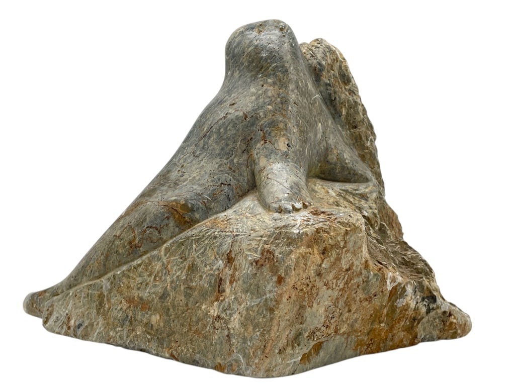 SIGNED SEA LION STONE SCULPTURE 9" (1 of 7)