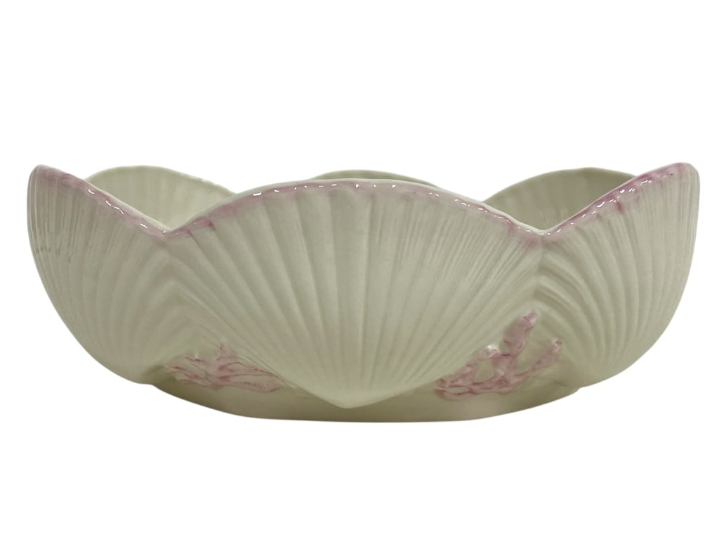 BELLEEK IRELAND PORCELAIN SEASHELL BOWL 9" (1 of 7)