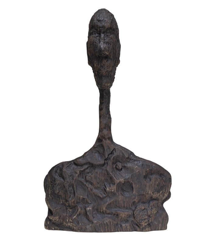 ALBERTO GIACOMETTI STYLE FIGURAL SCULPTURE 23" (1 of 6)