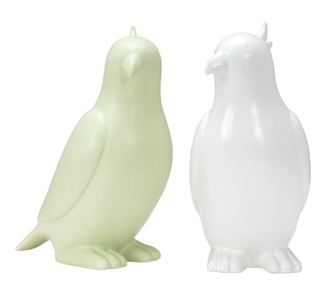 PAIR OF RAJAH CERAMIC BIRD SCULPTURES 12" (1 of 7)