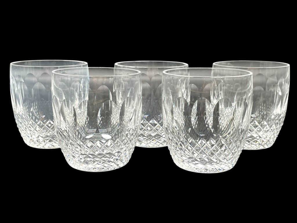 SET OF 5 WATERFORD COLLEEN OLD FASHIONED GLASSES (1 of 4)