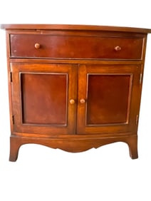 VINTAGE WOOD CABINET WITH DRAWER 31"