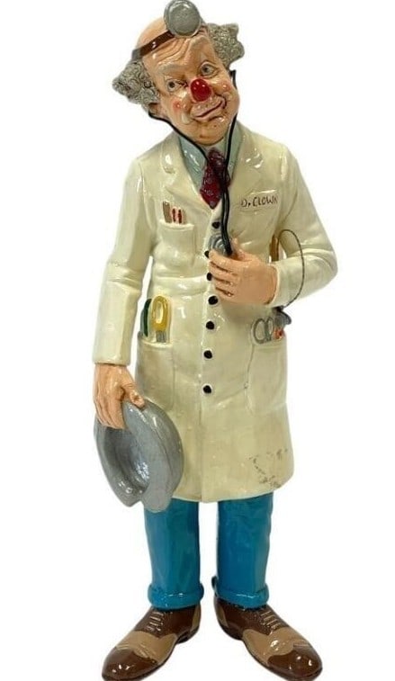 JUDI'S PASTIME DR. CLOWN " JUST CLOWN'N FIGURINE: JUDI'S PASTIME DR. CLOWN " JUST CLOWN'N FIGURINE -VERY GOOD PRE OWNED CONDITION NO CHIPS, WITH TAG -DP3724STO