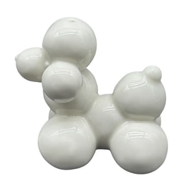 JONATHAN ADLER STYLE BALLOON POODLE SALT SHAKER