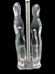 Mid-Century Modern Lucite Sculptural Lamp i