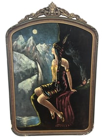 OIL PAINTING PORTRAIT OF NATIVE WOMEN