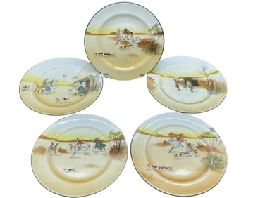 SET OF 5 ROYAL DOULTON PLATES 8"