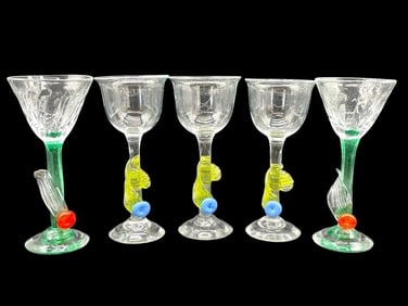 5 STAFFAN GELLERSTEDT SIGNED GLASSES