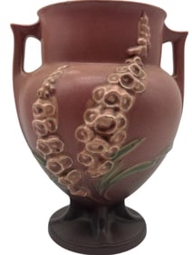ROSEVILLE POTTERY FOXGLOVE VASE 8.5"