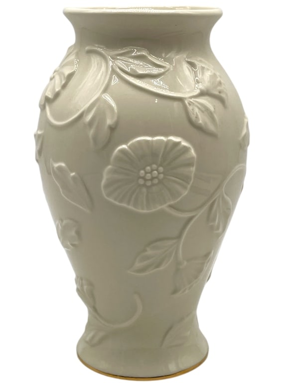 LENOX PORCELAIN POPPY VASE 10": LENOX PORCELAIN POPPY VASE 10" -VERY GOOD PRE OWNED CONDITION -APPROX 10" TALL