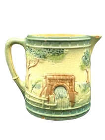 ROSEVILLE POTTERY THE BRIDGE PITCHER 5.5"