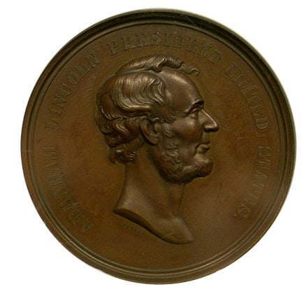 ABRAHAM LINCOLN EMANCIPATION BRONZE MEDAL 1 5/16" (1 of 3)