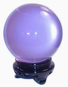 NEW! LAVENER CRYSTAL BALL
