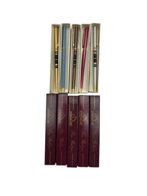LOT OF 5 VINTAGE JORDACHE SLIM BALLPOINT PENS