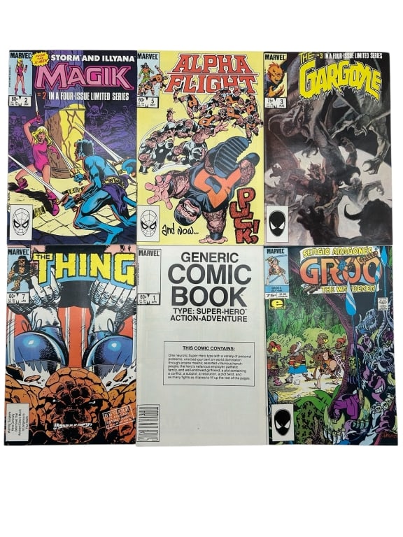 VINTAGE MARVEL COMICS LOT OF 6 (1 of 9)