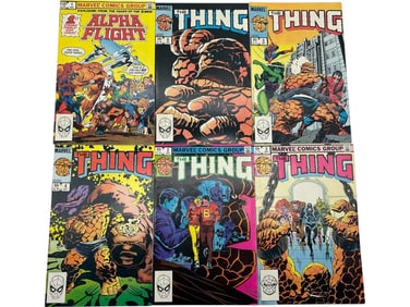 LOT OF 6 VINTAGE MARVEL COMICS