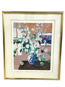 FRAMED MODERN STILL LIFE PRINT 43"
