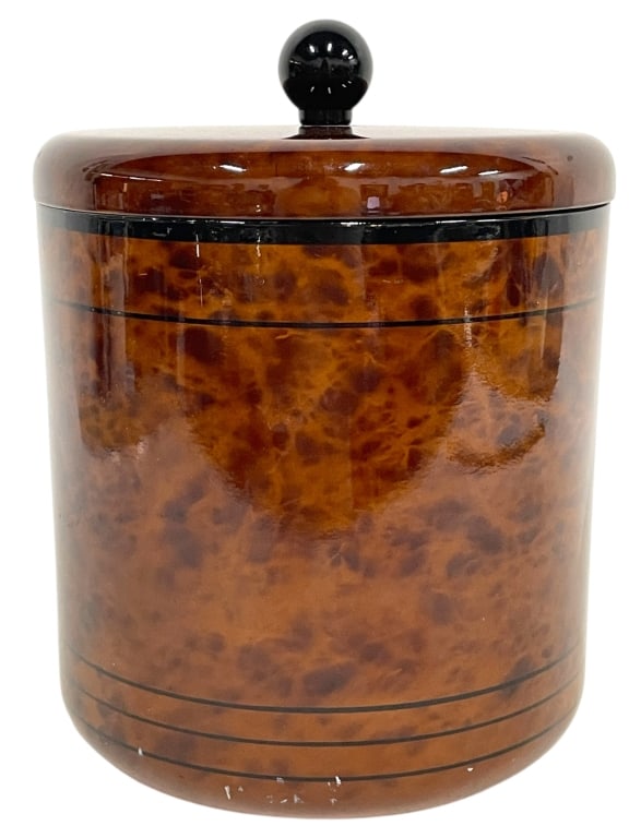 NANCY CALHOUN LACQUERWARE TORTOISE ICE BUCKET (1 of 7)