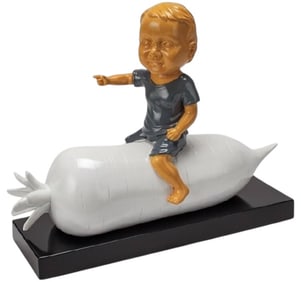 CARROT BOY POP ART SCULPTURE 19.5"