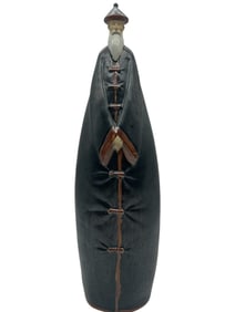 VINTAGE ASIAN-STYLE CERAMIC FIGURINE 22"