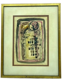 GUIDO MAGGI ORIGINAL INK WASH DRAWING 15"