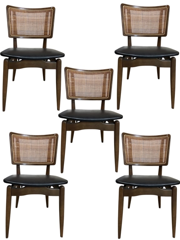 5 MID CENTURY STAKMORE FOLDING CHAIRS (1 of 7)