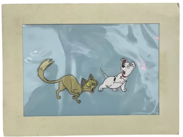 VINTAGE WALT DISNEY DALMATION PRODUCTION CEL 12"