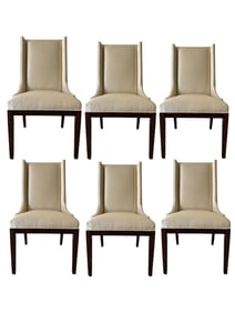 6 MARGE CARSON HIGH-BACK DINING CHAIRS