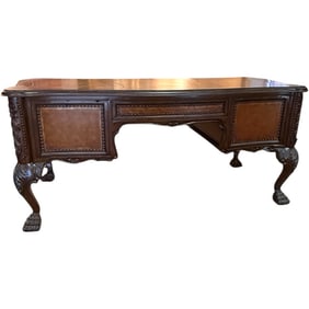 SEVEN SEAS MAHOGANY EXECUTIVE DESK 66"