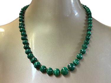 MALACHITE BEADED NECKLACE