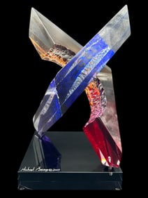SIGNED MICHEAL GEORGE 2007 SCULPTURE 14"