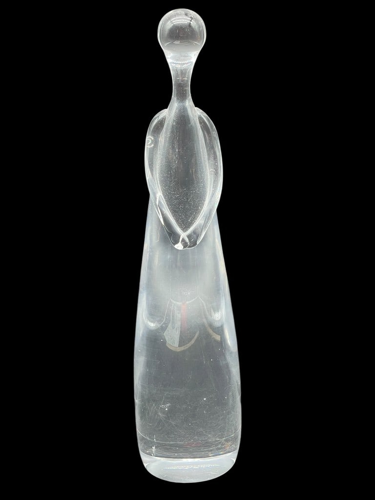 1970S HAND BLOWN GLASS FIGURAL SCULPTURE 12" (1 of 5)