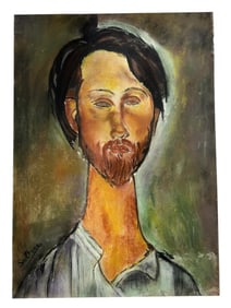 AFTER AMEDEO MODIGLIANI PORTRAIT OF A MAN