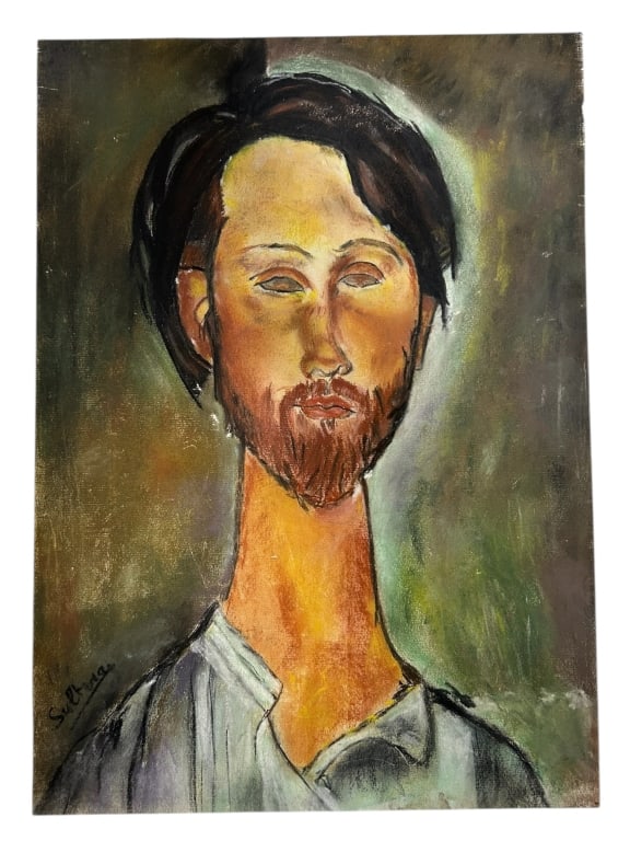 AFTER AMEDEO MODIGLIANI PORTRAIT OF A MAN (1 of 4)