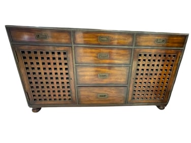 THEODORE ALEXANDER CAMPAIGN-STYLE SIDEBOARD 62"