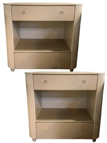PAIR OF CARACOLE CONTEMPORARY NIGHTSTANDS