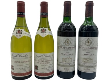 LOT OF 4 VINTAGE FRENCH WINES 12"