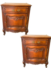 PAIR OF FRENCH LOUIS XV STYLE NIGHTSTANDS