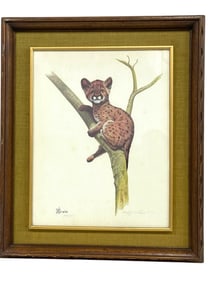 BOBBY D.ERWIN JUNGLE KITTEN LITHO PRINT 24.5"
