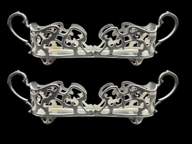 VINTAGE WM ROGERS SILVER PLATED SPOON REST 9.5"