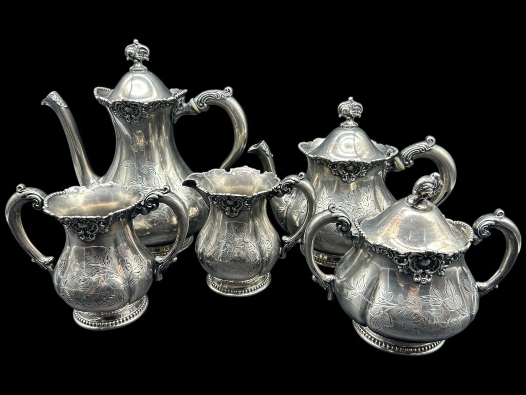 VICTORIAN STYLE TEA AND COFFEE SET 5" (1 of 5)